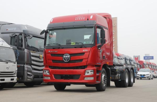 Tractor Trucks Used 6*4 Foton GTL Horse Head LNG Cummins Engine 500hp Fast