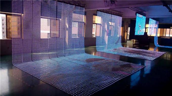 High Brightness P55 Mesh Transparent Indoor/Outdoor LED Display 3