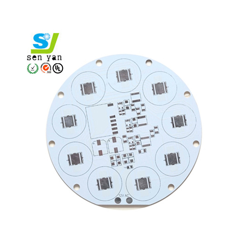 Aluminum Substrate LED Circuit Board Single Side 1 - 2oz Copper Thickness Customized