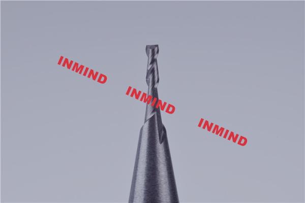 AlTiN Coated Smallest End Mill , 1.4 mm Cutting Length High Performance End