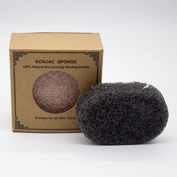 85mm*85mm*25mm White Oval Facial Konjac Sponge Biodegradable
