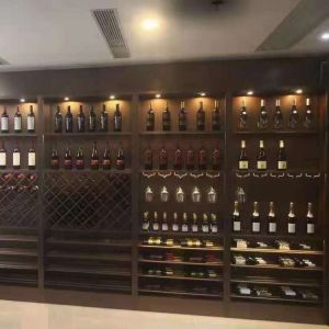 SS201/SS304 Built In Wall Wine Cabinet Metal Customized Size