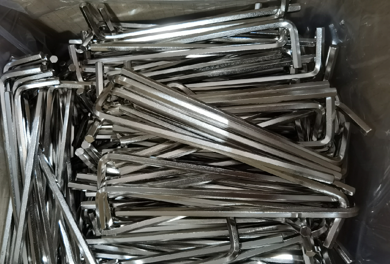Blackened Allen Hex Key Lengthened With Magnetic Head Wrench Set