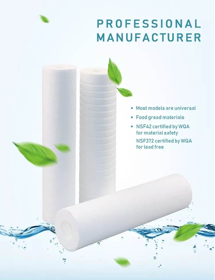 10 inch 0.1micron 5 micron Filter Cartridge for Residential Water Dispenser OEM Accepted