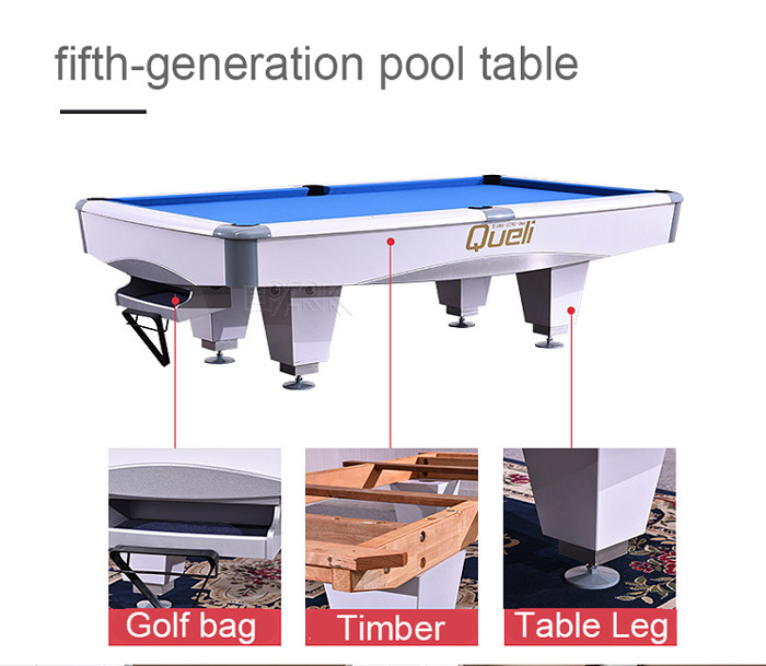 Standard Version Snooker Pool Blue Billiard Table Begonia Material