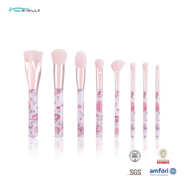 Premium Cosmetic Makeup Brush Set Cruelty Free 8pcs For Foundation Blending
