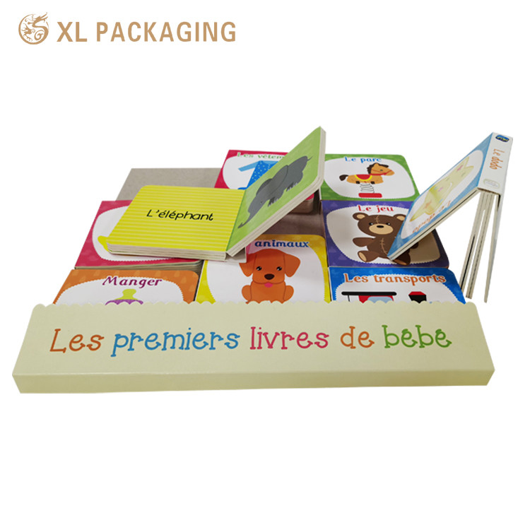 A Set Of Children English Book 9pcs Small Cognitive Paper Book Custom Printed