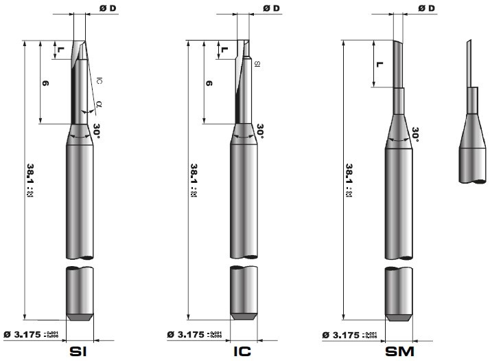 Self Lubricating PCB Aluminium Router Bits Tungsten Carbide Drill Bits