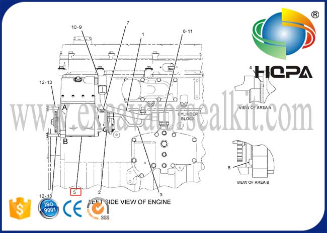 319-0677 10R-8899 Hydraulic Fuel Injection Pump Fit for CAT 324D 336D Engine C7 C9