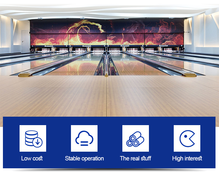 24m Metal Commercial Arcade Mini Bowling Machine Game Center with Laminate Bowling Alley
