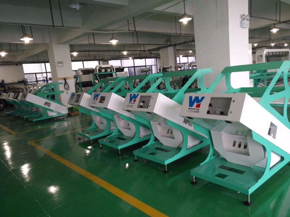 10 Chute Green Blue Brown White Glass Color Sorter Machine for Color Sorting with WiFi Remote