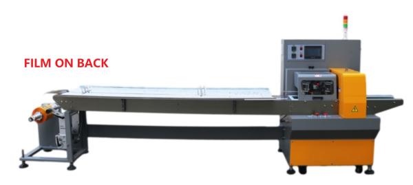 4KW Servo Horizontal Flow Wrapping Machine Furniture Element Packaging 65mm