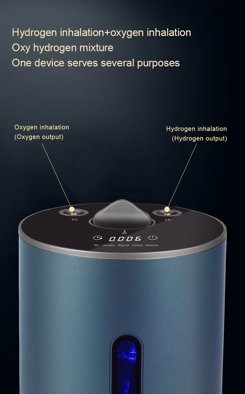 Proton Membrane 225ml Hydrogen Inhalation Machine WEIZI Navy Blue