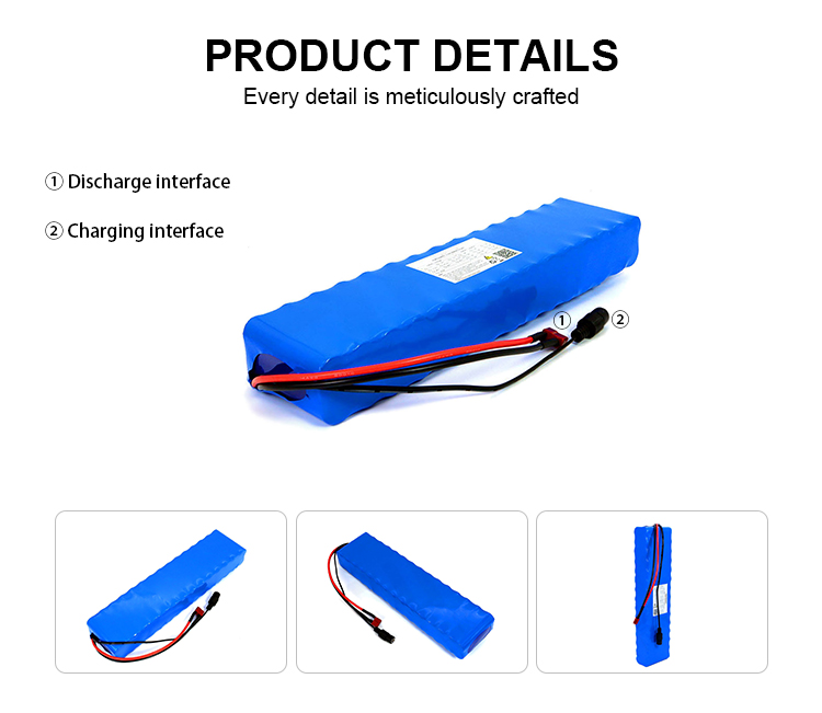 36v 10ah Lithium Ion Battery Pack For Electric Bike Rechargeable