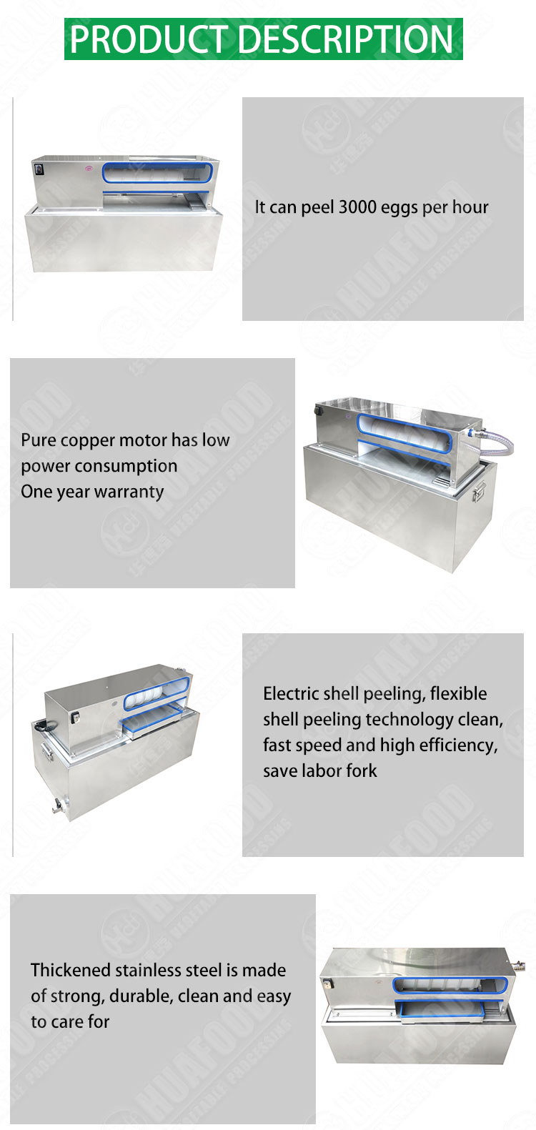 High quality Fresh Egg Sheller Machine Egg Desheller Machine Egg Shell Removal Machine for sale