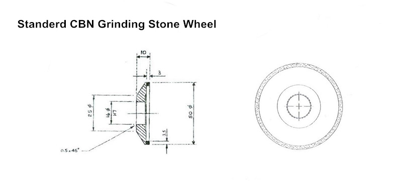CBN Grinding Stone Wheel For Carbide Slitter Blade