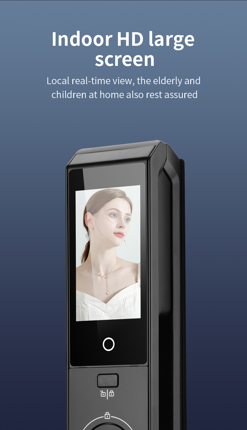 Tuya Intercom Camera 3D Face Recognition Smart Intelligent Digital Smart Home Door Lock