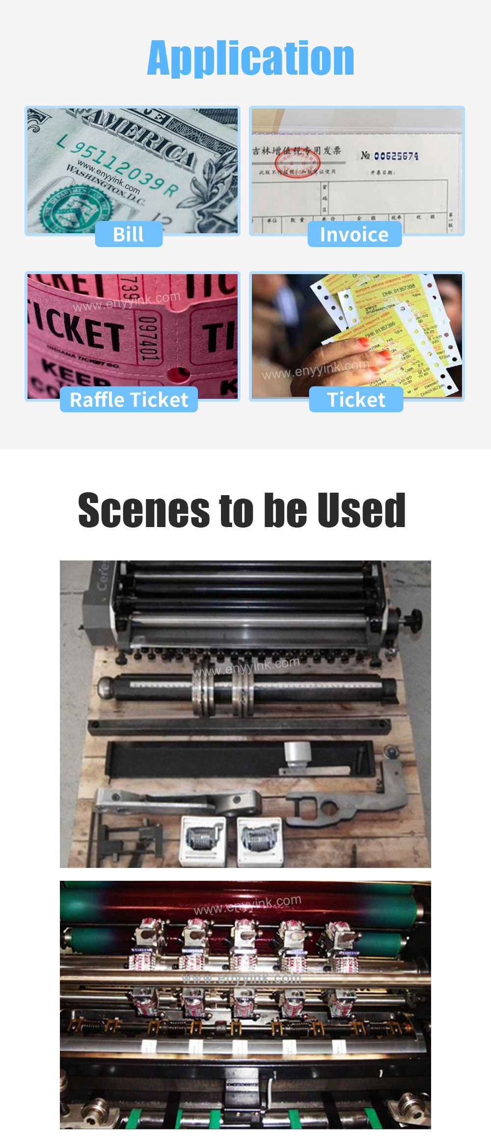 GTO52 Numbering Machine 7-Digits Backward Horizontal Type Three Digits Dip