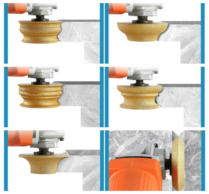 Silver Profile Diamond Grinding Wheel For Angle Grinder 75mm