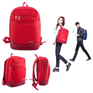 4 leaf cfover Nylon custom fashion men backpack with 14inch laptop sleeve computer travel bag teenager backpack