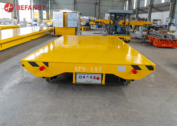 20T Steel Pipe Battery Transfer Cart Lifting With Rail Wheel