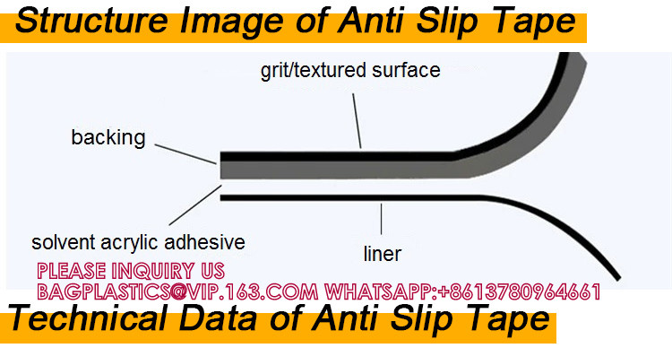 Waterproof Clear Color Anti Slip Grip Tape For Washroom Conformable Stair Safty Walk Industrial Anti Slip Tape