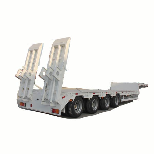 Lowbed Semi-Trailer for Heavy Road Equipment 4 Axles 12.5m 40 Feet Tire 245
