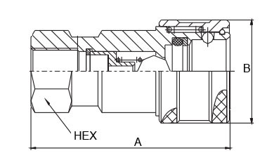 Agricultural Machine Hydraulic 0.5 Inch ISO 5675 Coupler