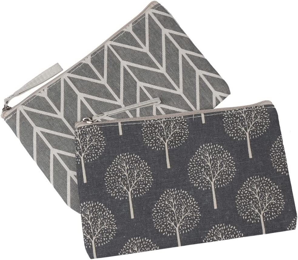 Canvas Multi Function Travel Makeup Small Zipper Pouch Toiletry Bag For Women