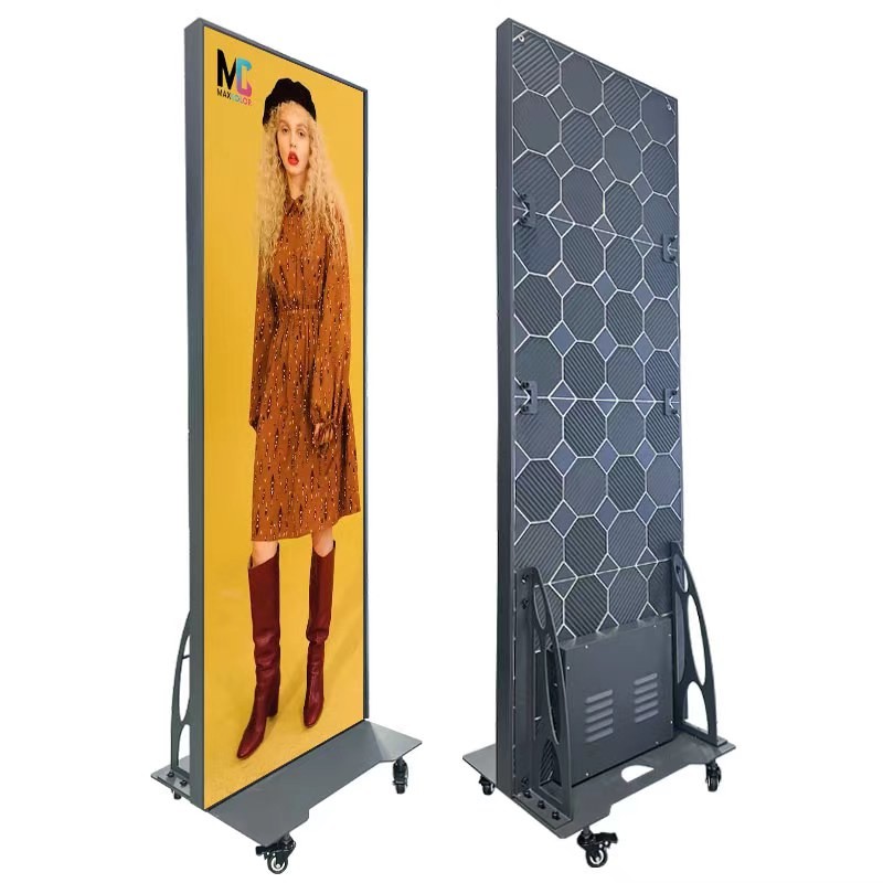 Shopping Mall 640x1920mm P2.5 Poster LED Display Wireless Control For Advertising
