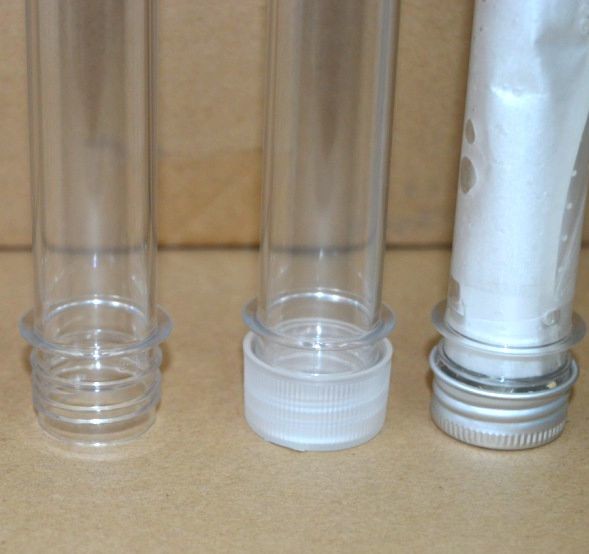 45ml Plastic Transparent Test Tubes Wth Caps for Mask cosmetics