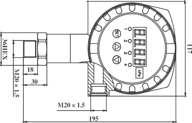 Differential Pressure Alarm Switch Controller Pressure Switch Differential Pressure Transmitter
