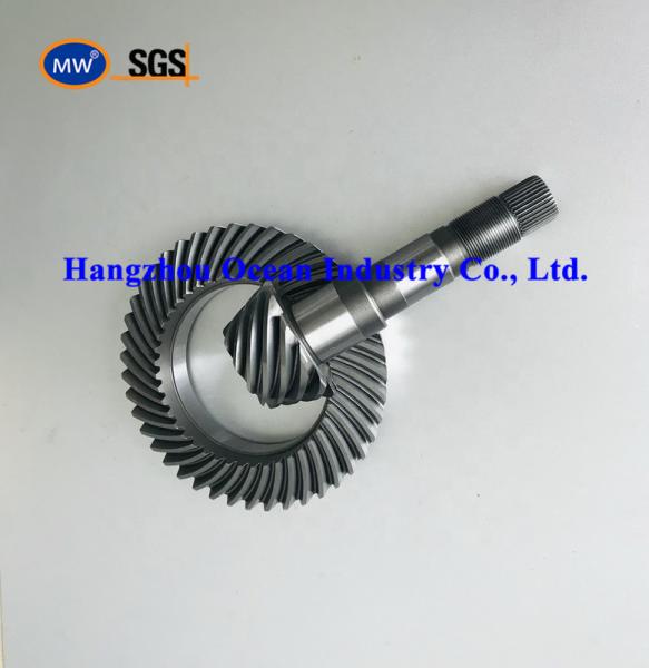 Steel Helical Gear Shafts / Gears Round Gear Pitch 1-10 Module for Various Gear