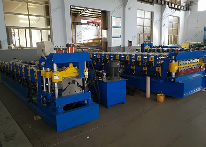 480V Metal Roof Ridge Cap Machine PLC Ridge Making Machine 0.3mm-0.8mm PPGI