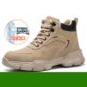 Buy cheap Microfiber+Pig Skin Men'S Work Boots Steel Toe Flying Weaving from wholesalers
