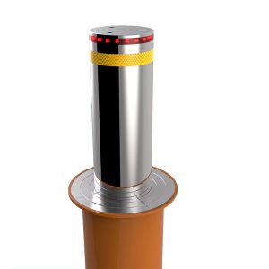 China Custom Retractable Security Bollards 219mm Diameter 600mm Height 6mm Thickness on sale