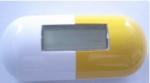 ABS Step Counter Pedometer White and Yellow Personalized Pedometers
