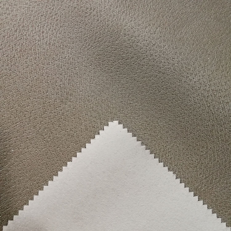 Brown Black Vegan Leather Fabric Metallic Attrective Look Elegant Design