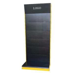 Factory custom hole back board display shelf exhibition sample display rack