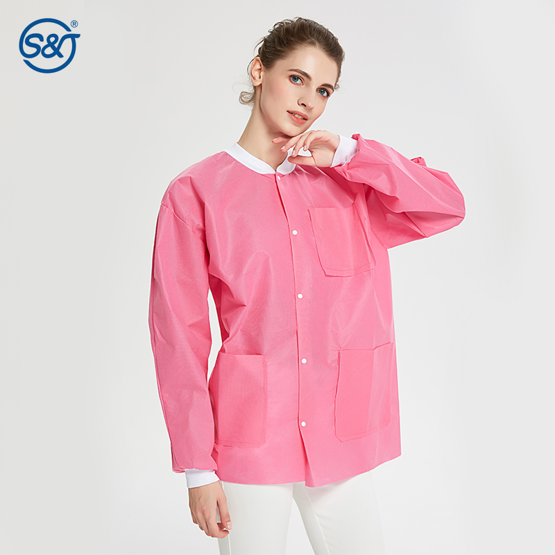 S&J Dental laboratory disposable spunlace jacket can be washed