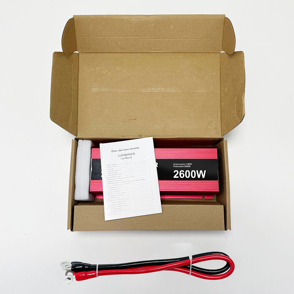 110V/220V/230V Output Voltage LED Display 800W 1000W 1300W 12V 24V DC to AC Pure Sine Wave Car Power Inverter