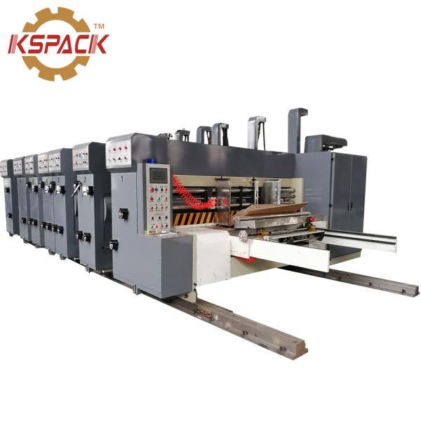 lead edge feed pizza box 5 color middel speed Automatic Printing slotter and Die