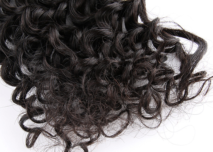No Tangle Kinky Curly Black Virgin Hair , 5A Virgin Brazilian Hair