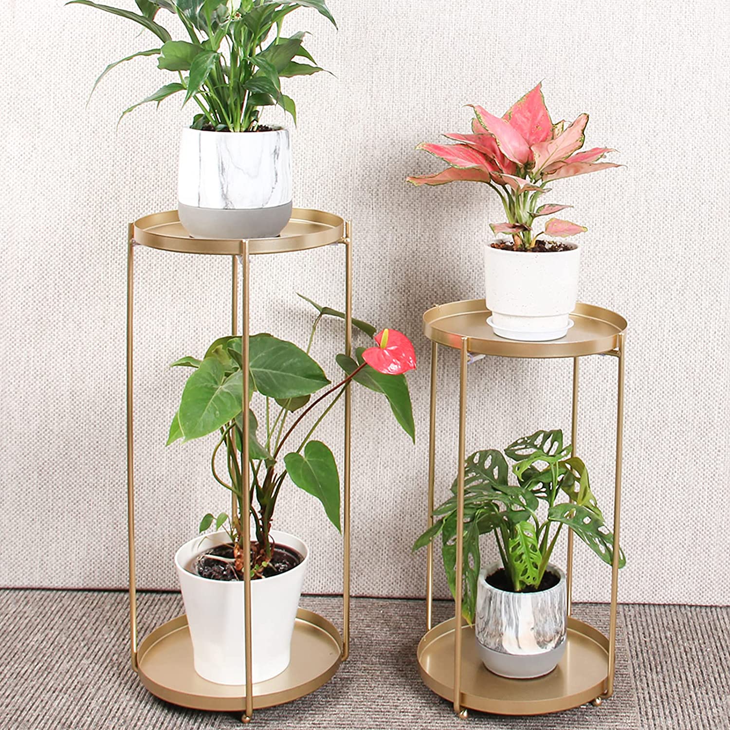 Pack of 2 Custom Size End Tables for Small Space Furniture Hardware Housewarming