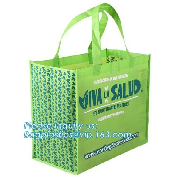 High Quality Custom Printing Recyclable Laminated PP Non Woven Bag, Customized