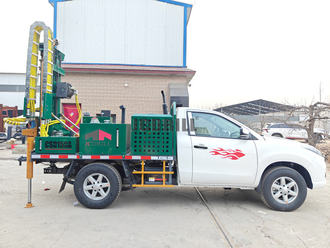 150M Pickup Mounted Auger Core Drilling Rig Versatile Use Screw Drill Tools