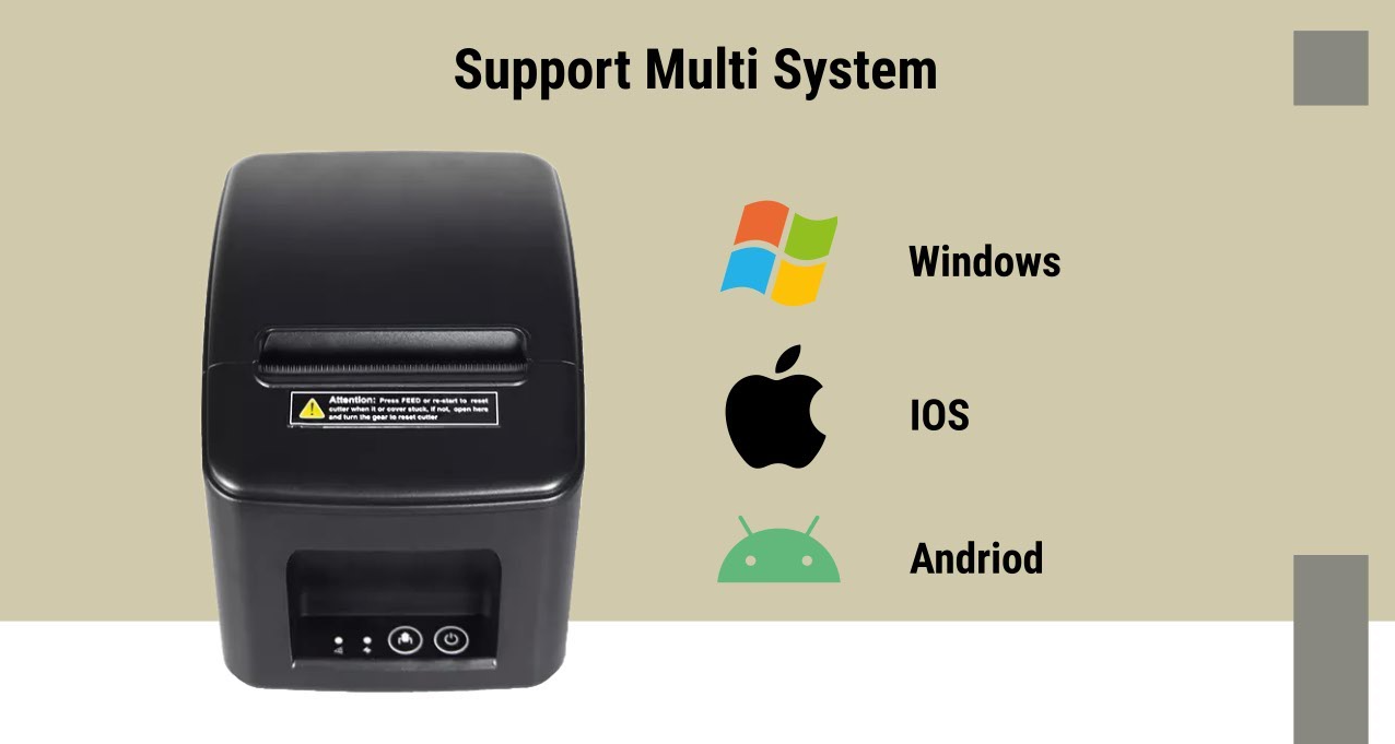 ESC/POS Instruction Set High Speed Thermal Receipt Printer for Retail and Restaurant