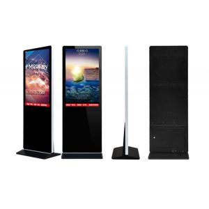 UHD 4K 43 inch Floor stand WIFI Android LED advertising display Kiosk with wireless network remote control function