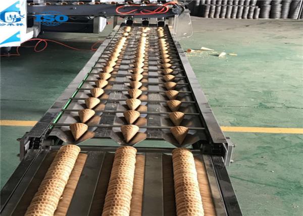 High Performance Cooling Conveyors Stainless Steel For Cone Manufacturing
