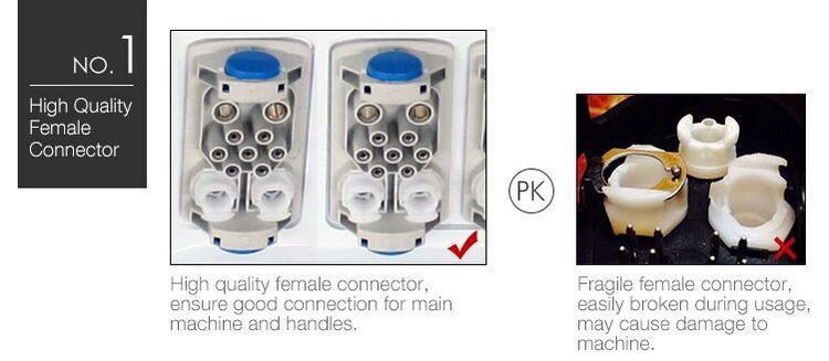 DEESS 3 In 1 Body Hair Removal Machine , Ice Cooling Skin Rejuvenation Laser Machine